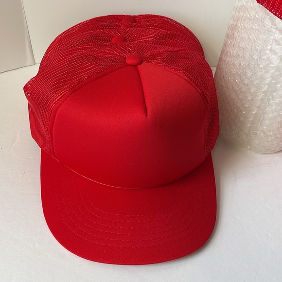 12 TOP HEADWEAR   Blank Trucker Hat - Mens Trucker Hats Foam Mesh Snapback - Picture 5 of 6